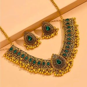 New Indian jewelry necklace earrings set